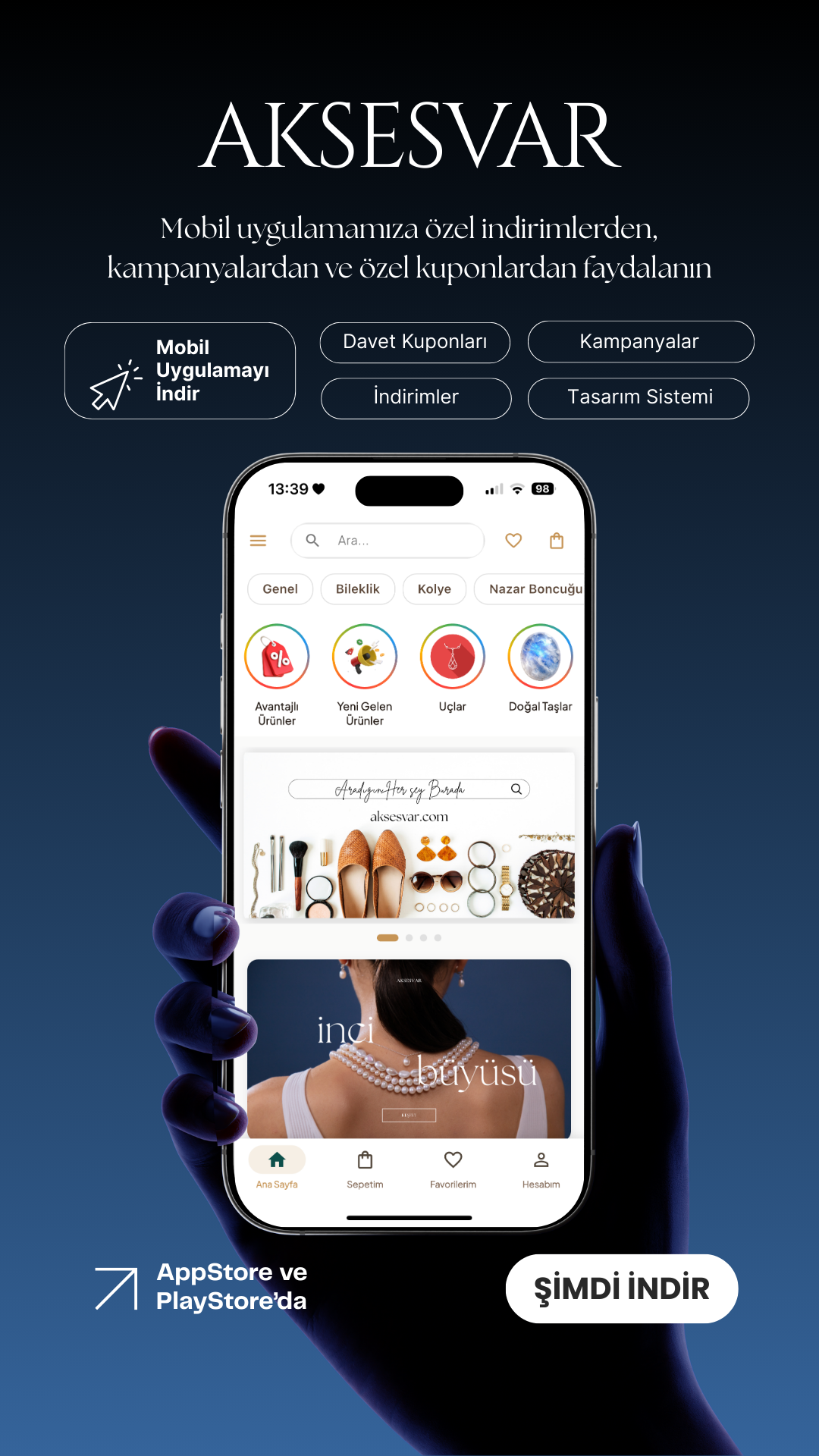 Aksesvar Uygulamasını İndir